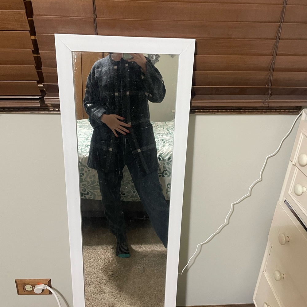 Banana Republic Dark Plaid Cardigan